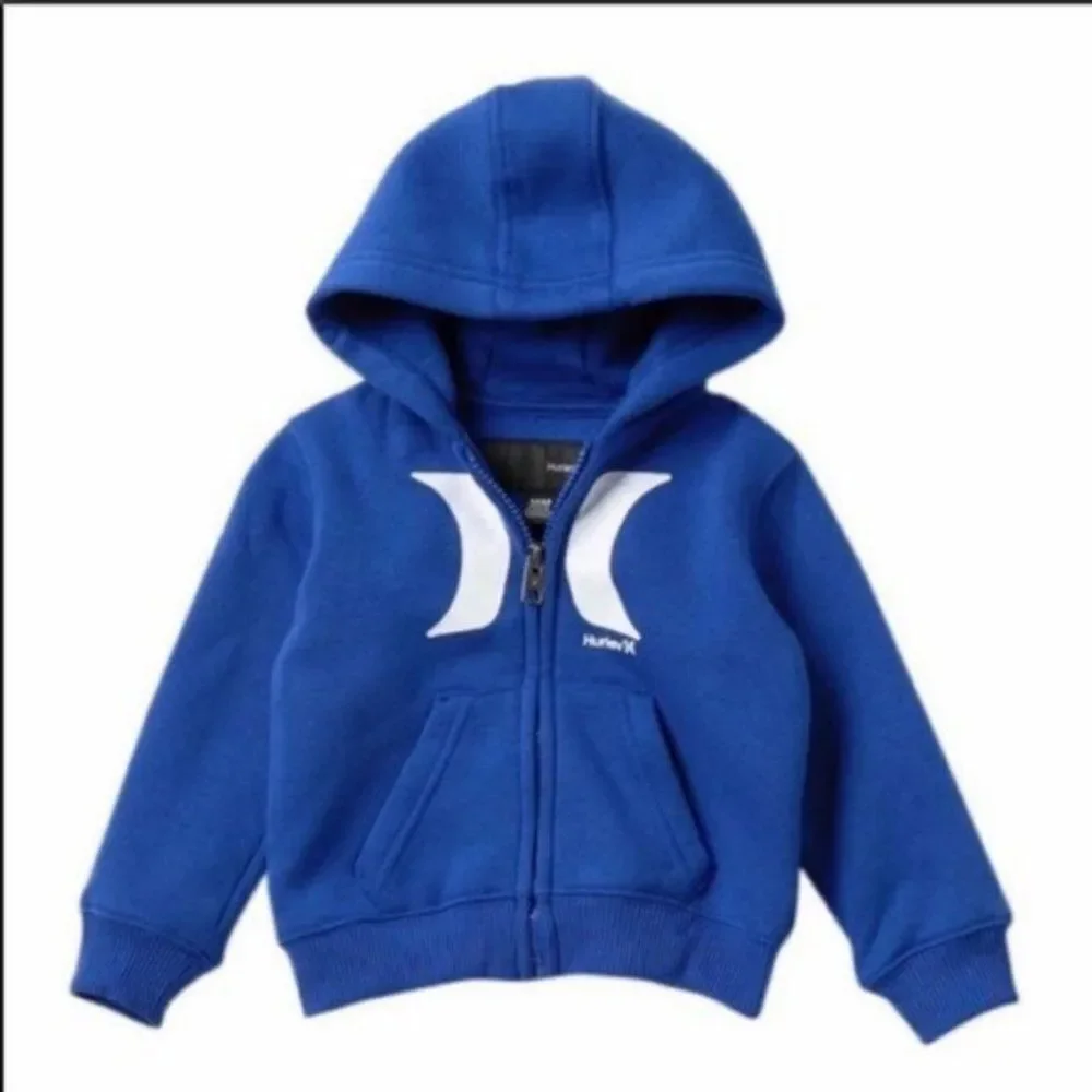 HURLEY‎ NIKE ICONIC FLEECE ZIP HOODIE JACKET, FULL ZIP, Blue, 12 Months, NWT